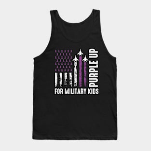 Purple Up For Military Kids | Purple Up For Military Child Tank Top